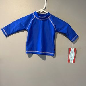 * CITY THREADS Boys Royal Blue Long Sleeve Rashguard
